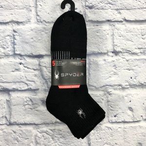 🕷Spyder Men’s Quarter Absorb Tek Socks | 5 Pairs